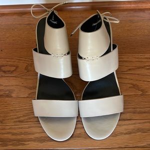 BRAND NEW! NWB REBECCA MINKOFF TAN HEELED SANDALS!